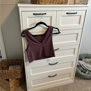 Banana Republic Mauve Ribbed Top